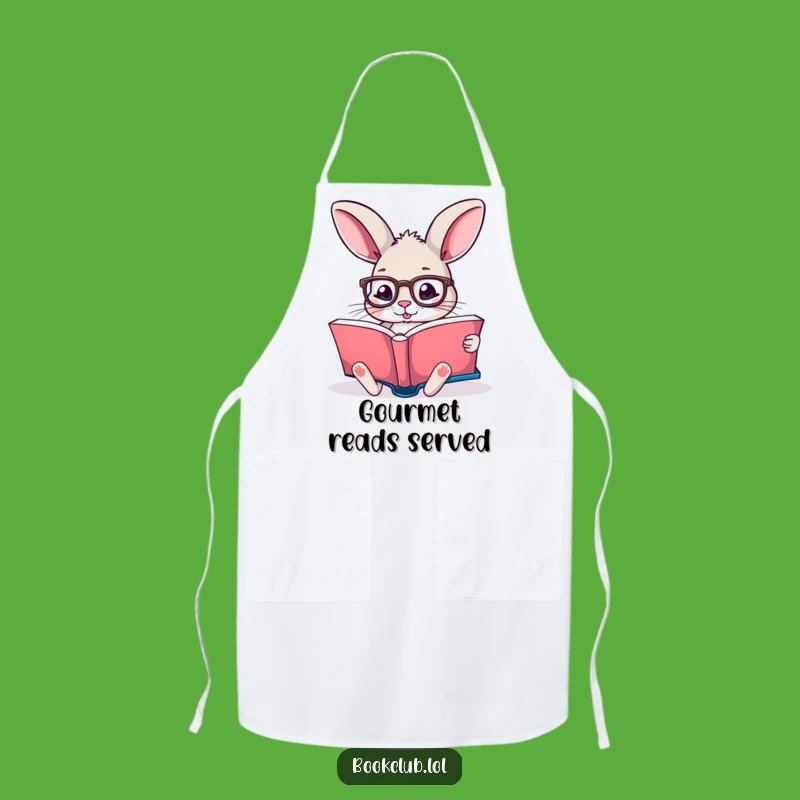 Funny Rabbit Apron: Cook & Read with Intellectual Flair