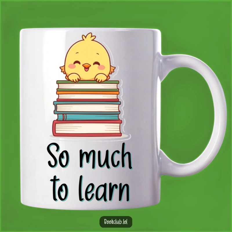 Funny Chick Book Stack Mug: Peek-a-Boo Reader, Perfect Gift