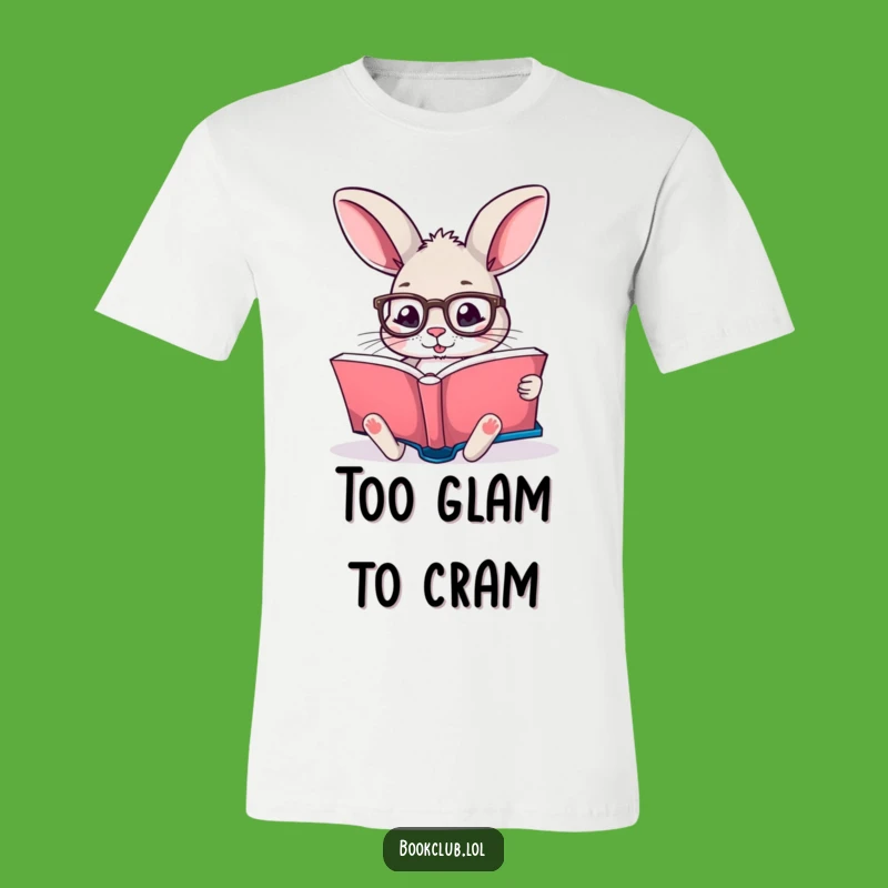 Funny Rabbit T-Shirt: Reading Glasses Style, Perfect Book Lover Gift